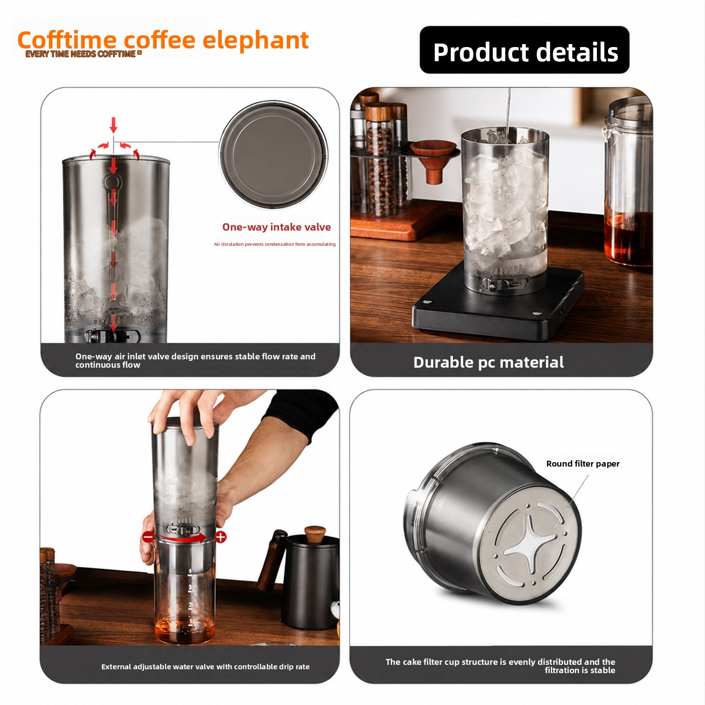 450ml Cold Brew Coffee Maker I - Coffee Equipment For Camping 评论和价格