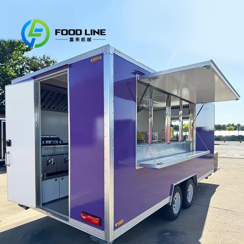 Custom Mobile Food Cart Traile - Coffee Van Equipment 评论和价格