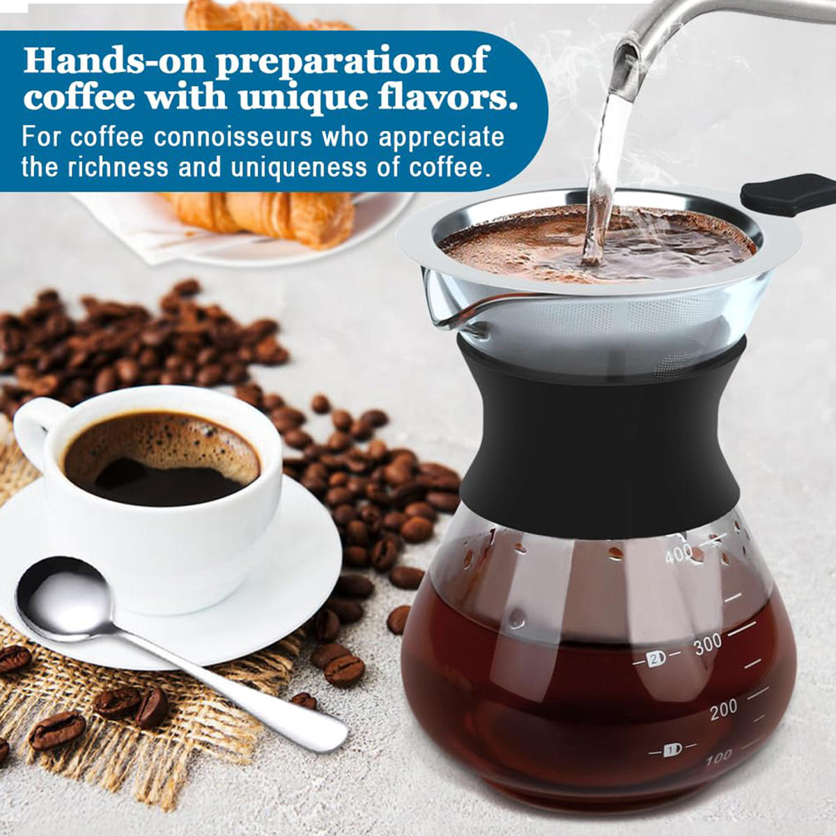 Leeseph Glass Pour Over Coffee - Coffee Equipment Pour Over 评论和价格
