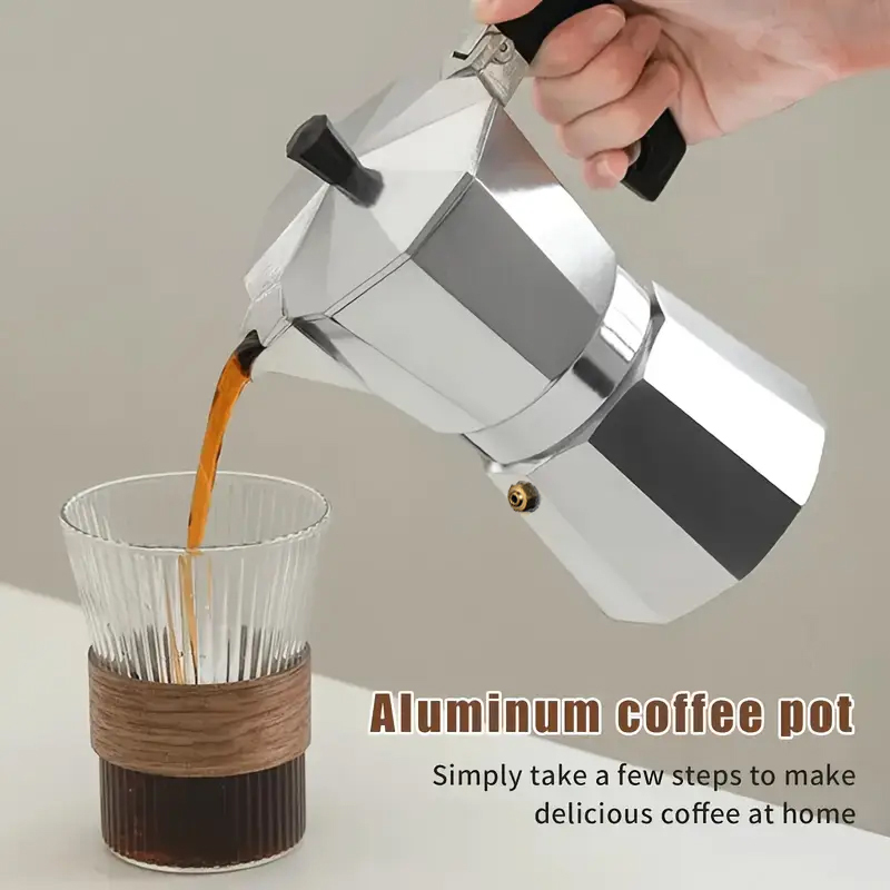 Classic Aluminum Moka Pot 50-3 - Coffee Equipment For Camping 评论和价格