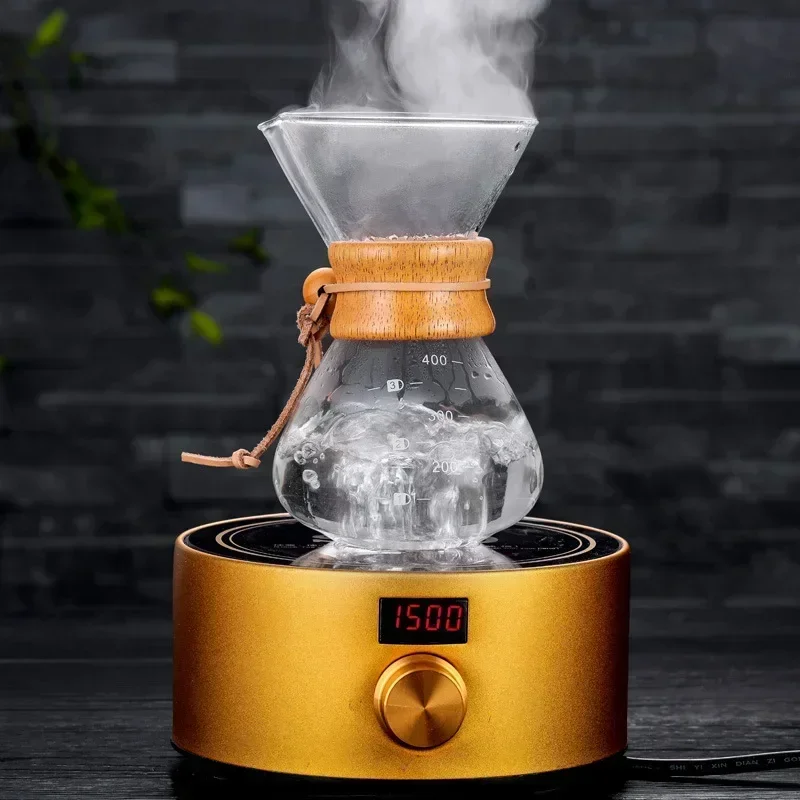 Hand Glass Coffee Kettle with  - Coffee Equipment Pour Over 评论和价格