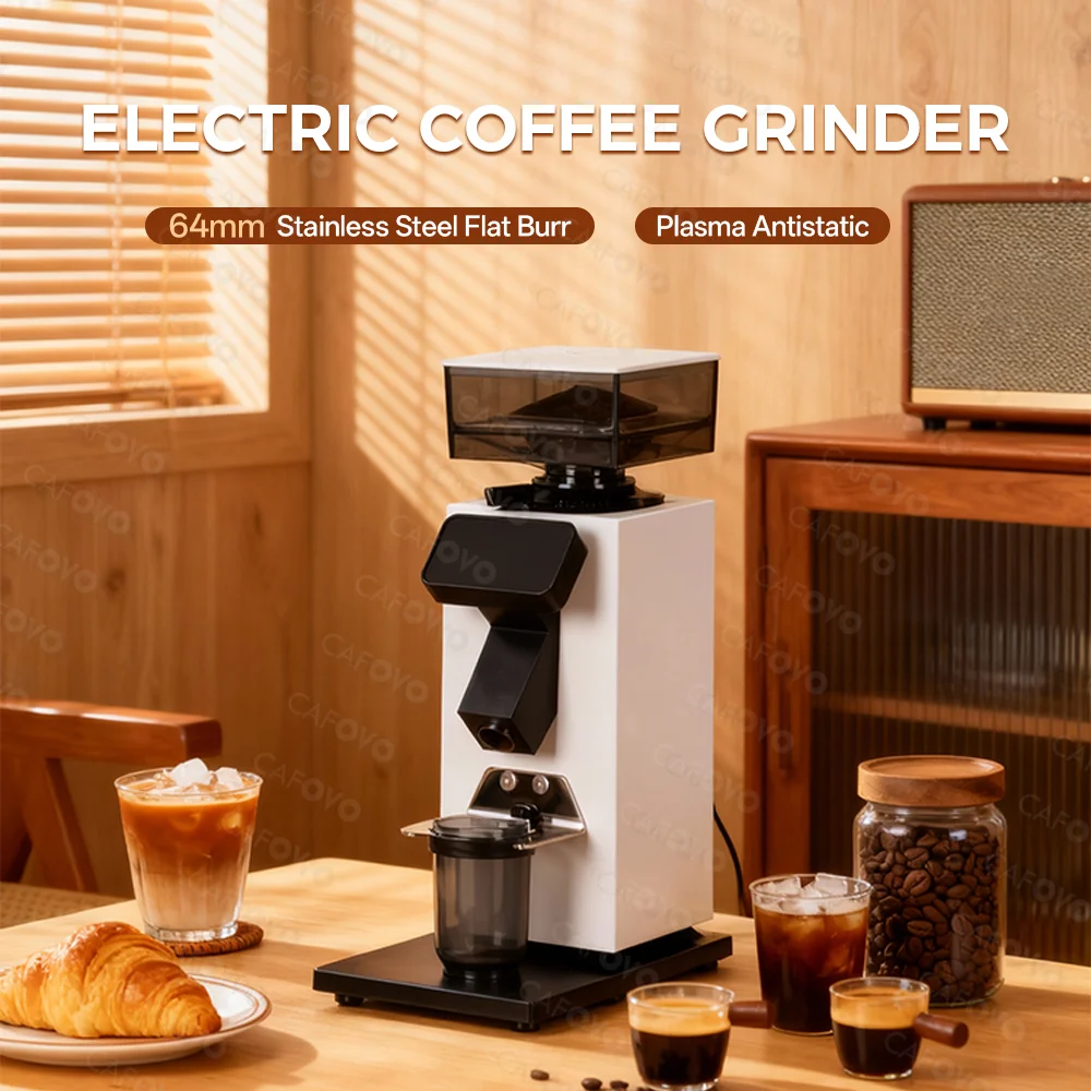 CAFOVO G964F Time-Based Dosing - Coffee Grinder Burr Flat 评论和价格