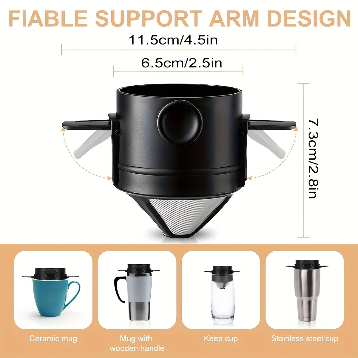 Coffee Filter Cup Portable Reu - Coffee Equipment For Camping 评论和价格